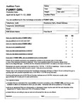 Funny Girl Audition Form