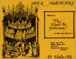 The Would-Be Gentleman Open Auditions Poster