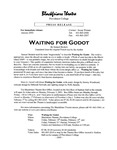 Waiting for Godot Press Release by Susan Werner