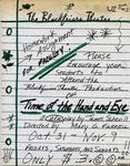 Time of the Hand and Eye "Homework Assignment for Faculty" Flyer by Providence College