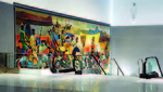 <em>Rejoicing and Festival of the Americas</em>, Miami International Airport, New South Terminal H. 16.5 ft. by 53 ft. Mural Installed in 2009