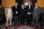 Rodolfo Hinostroza, Mirko Lauer, Julio Ortega, Joselo García Belaúnde y Antonio Cisneros.