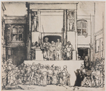 Rembrandt, <em>Cristo presentado al pueblo I,</em> (1655) by Rembrandt van Rijn