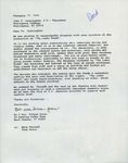 Letter from Bob and Diana Gross to Fr. John F. Cunningham, O.P., President by Bob Gross and Diana Gross