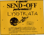 Lysistrata A Special Send-Off Performance Poster