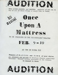 Once Upon a Mattress Audition Flyer