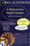 A Midsummer Night's Dream Open Auditions Poster