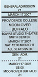 Moon Over Buffalo Ticket Stub by Providence College