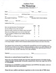 The Mousetrap Audition Form by Providence College