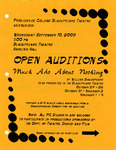 Much Ado About Nothing Open Auditions