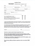 No Exit Audition Form by Providence College