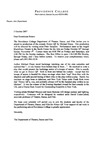 Letter from the Department of Theatre, Dance & Film to the Dominican Sisters