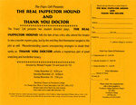 The Friars Cell Presents: The Real Inspector Hound and Thank you Doctor Ticket Order Form by Providence College