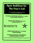 Open Auditions for The Friar's Cell by Providence College