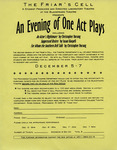 An Evening of One Act Plays Ticket Form by Providence College