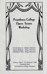 Providence College Opera Scenes Workshop 2002 Playbill by Providence College