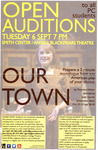 Our Town Open Auditions Poster by Providence College