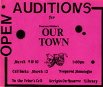 Our Town Open Auditions Poster by Daniel Foster