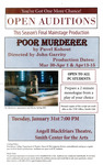 Poor Murderer Open Auditions Poster by Providence College