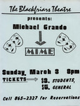 Michael Grando MIME flier by Providence College