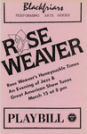 Rose Weaver Playbill by Providence College