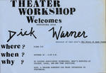 Theater Workshop Welcomes Professional Actor Dick Warner