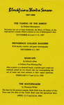 Blackfriars Theatre Season 1987-1988 Flyer by Providence College