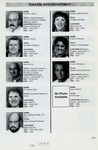 Theatre Arts Department 1998 Faculty and Staff by Providence College