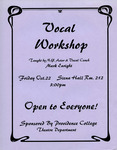 Vocal Workshop Flier by Providence College