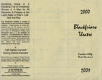 Blackfriars Theatre 2000-2001 Season Pamphlet by Providence College