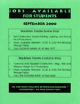 Jobs Available for Students September 2000