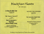 Blackfriars Theatre 2001-2002 Season Pamphlet by Providence College
