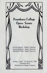 Providence College Opera Scenes Workshop Playbill by Providence College