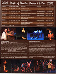 Department of Theatre, Dance & Film 2008-2009 Season Program