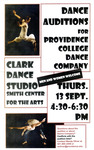 Dance Auditions for Providence College Dance Company Poster by Department of Theatre, Dance & Film