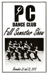 PC Dance Club Fall Semester Show Playbill