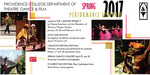 Providence College Department of Theatre, Dance & Film Spring 2017 Performance Schedule Promotional Card
