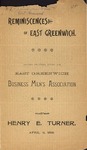 Reminiscences of East Greenwich by Henry E. Turner