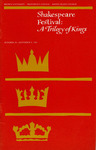 Shakespeare Festival: A Trilogy of Kings Playbill by Providence College, Brown University, and Rhode Island College