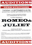 Romeo and Juliet Open Auditions Poster