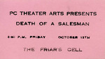 Death of a Salesman Ticket Stub by Providence College