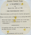 Scapino! Faculty Theater Night Flyer by Providence College