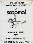 Scapino! Opening Night Flyer by John Garrity