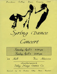 Spring Dance Concert 1997 Poster by Providence College