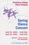 Spring Dance Concert 2001 Poster by Providence College