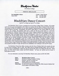 Blackfriars Dance Concert 2004 Press Release