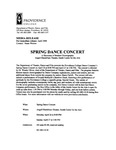 Spring Dance Concert Media Release by Susan Werner