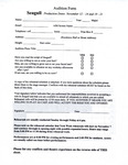Seagull Audition Form by Providence College