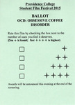 Providence College Student Film Festival 2015 Ballot - OCD: Obsessive Coffee Disorder by Providence College