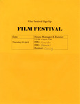 Film Festival Sign Up Sheet by Providence College